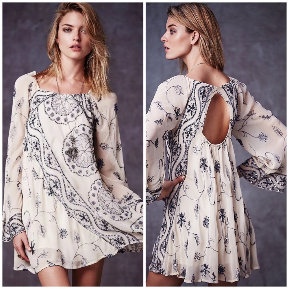 NWT Free People My Beloved Georgette Dress